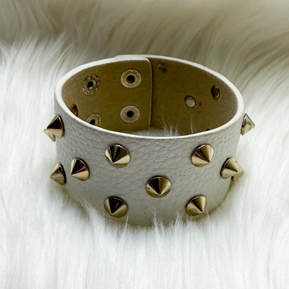 Studded Leather Cuff Bracelet